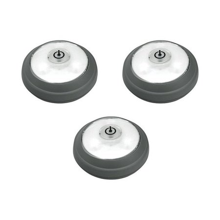 WESTEK 3Pk Gry Swiv Puck Light LPL623